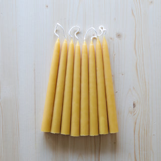 Beeswax Dinner Candles (box of 8)