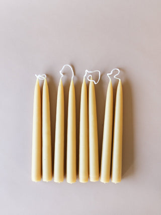 Beeswax Dinner Candles (box of 8)